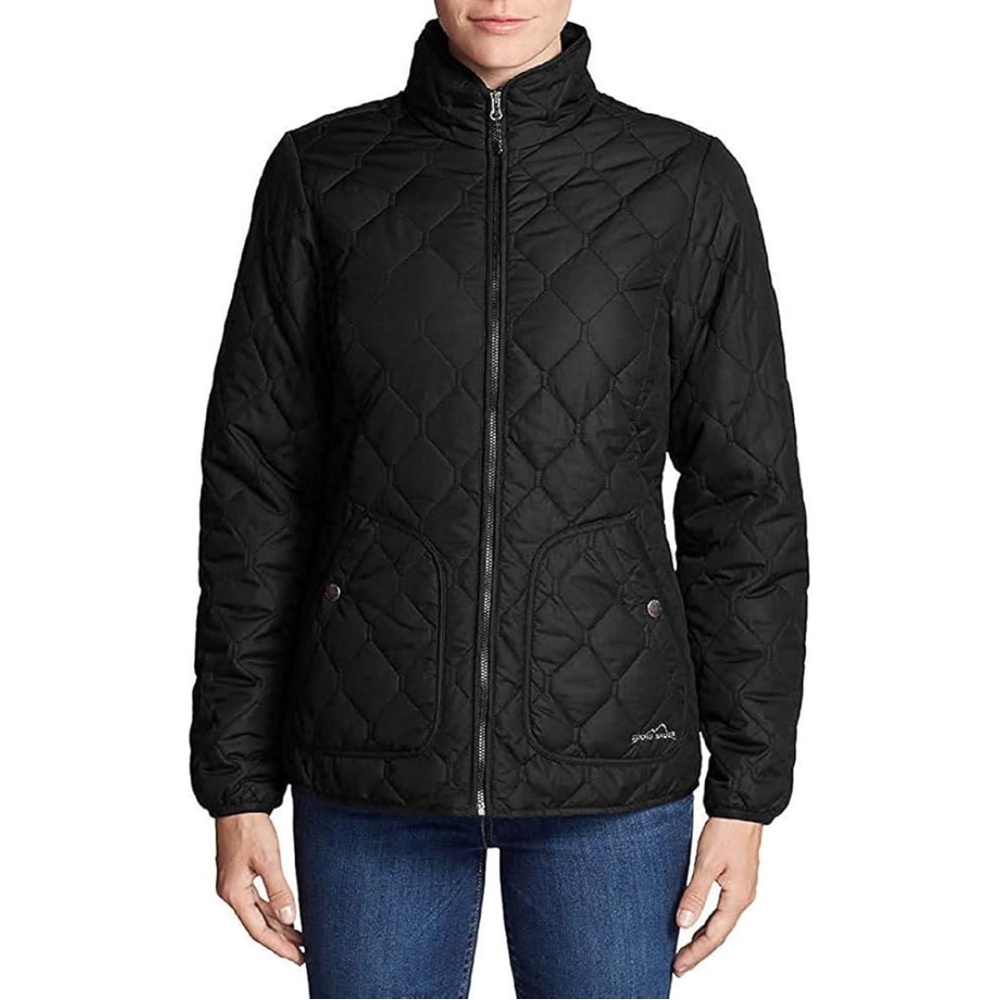 Women's Black Quilted Jacket